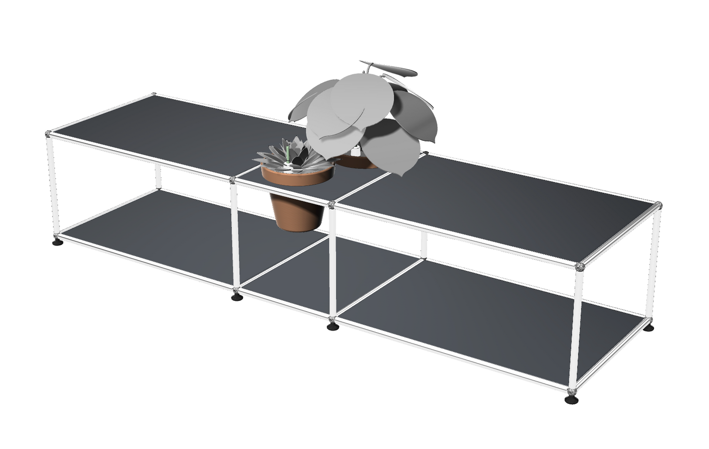 USM Haller Wilbert Lowboard met plantinzet | HIFI STUDIO WILBERT