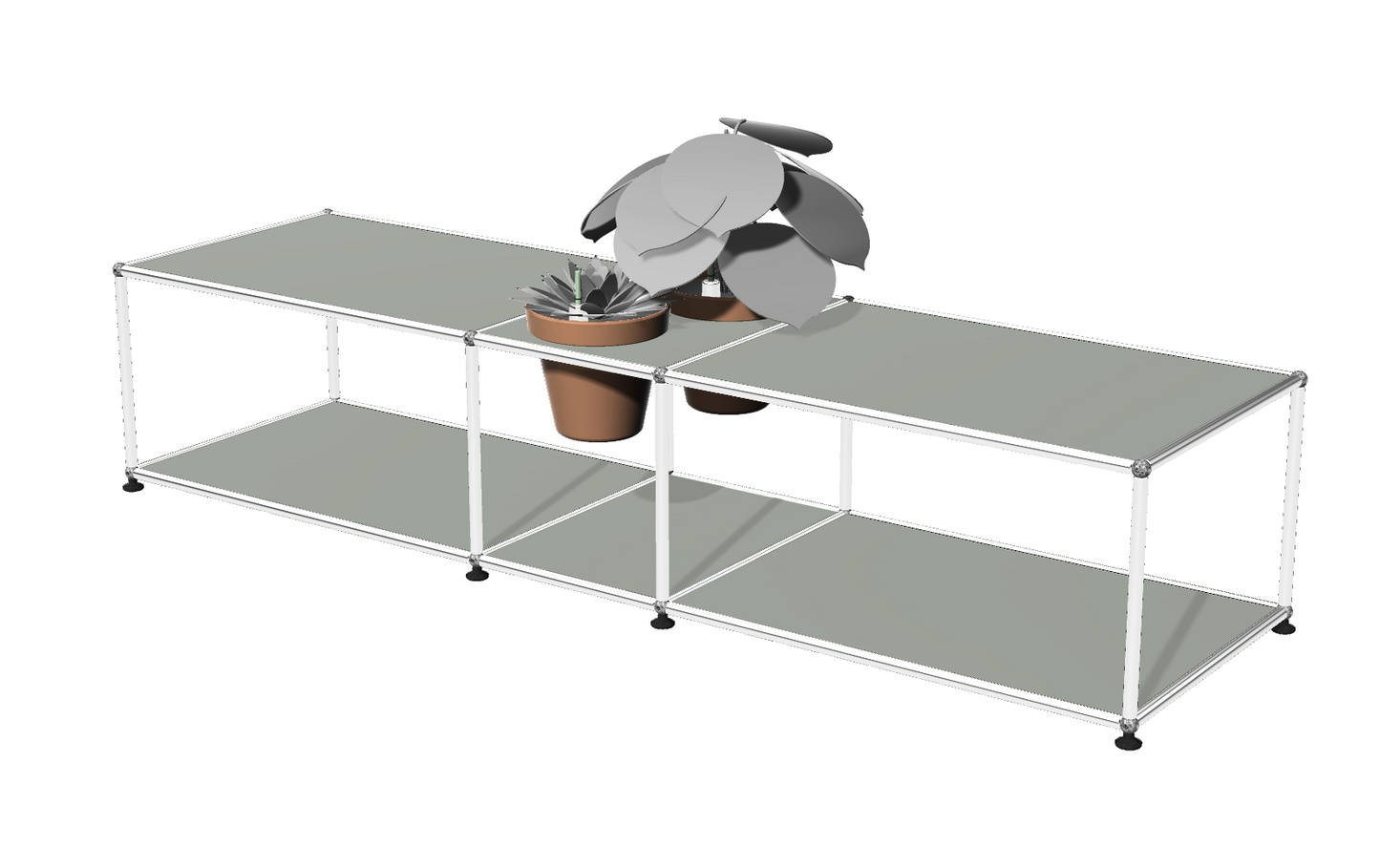 USM Haller Wilbert Lowboard met plantinzet | HIFI STUDIO WILBERT