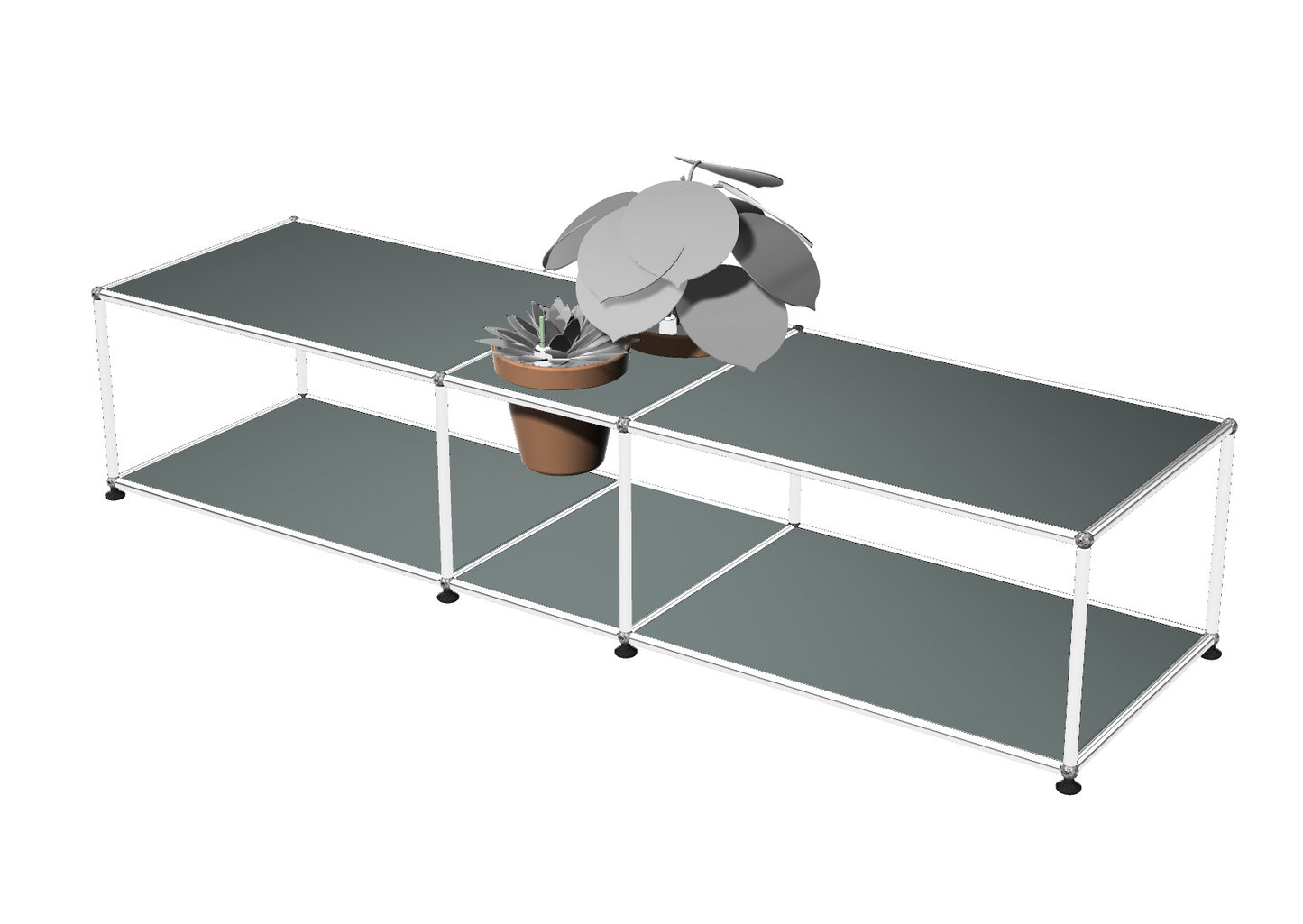 USM Haller Wilbert Lowboard met plantinzet | HIFI STUDIO WILBERT