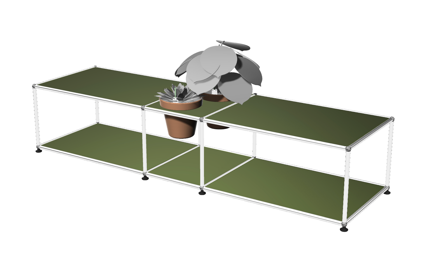 USM Haller Wilbert Lowboard met plantinzet | HIFI STUDIO WILBERT