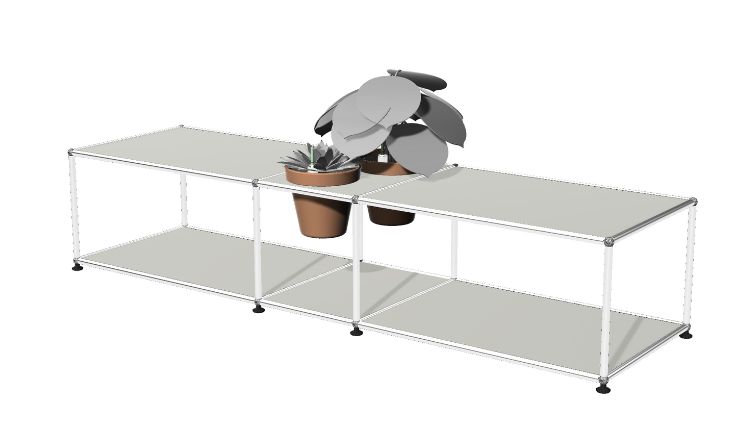 USM Haller Wilbert Lowboard met plantinzet | HIFI STUDIO WILBERT