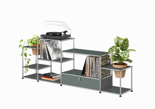 USM Haller Open Vinyl meubel (LB61) | HIFI STUDIO WILBERT